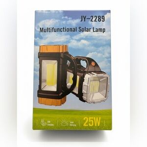 NEW JY-2289 Multifunctional Solar LED Camping Lantern 25W Flashlight Power Bank